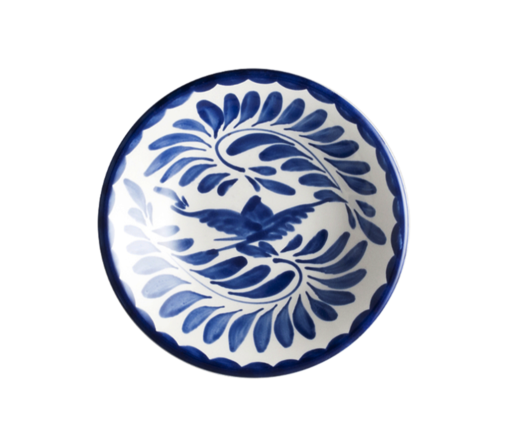 PLATO COMPOTA 14 CM ANFORAORA BLANCO - Mexican handcrafted product