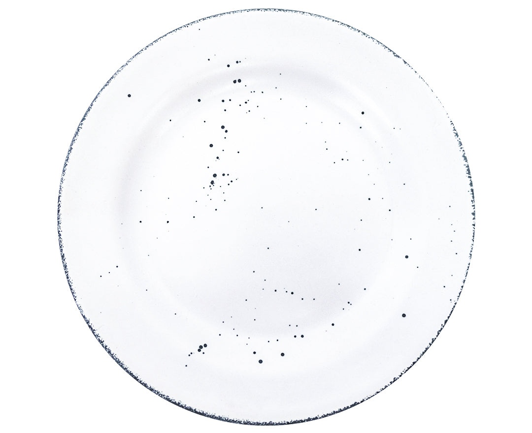 PLATO TRINCHE 28 CM ANFORAORA BRISA BLANCO MATE - Mexican handcrafted product