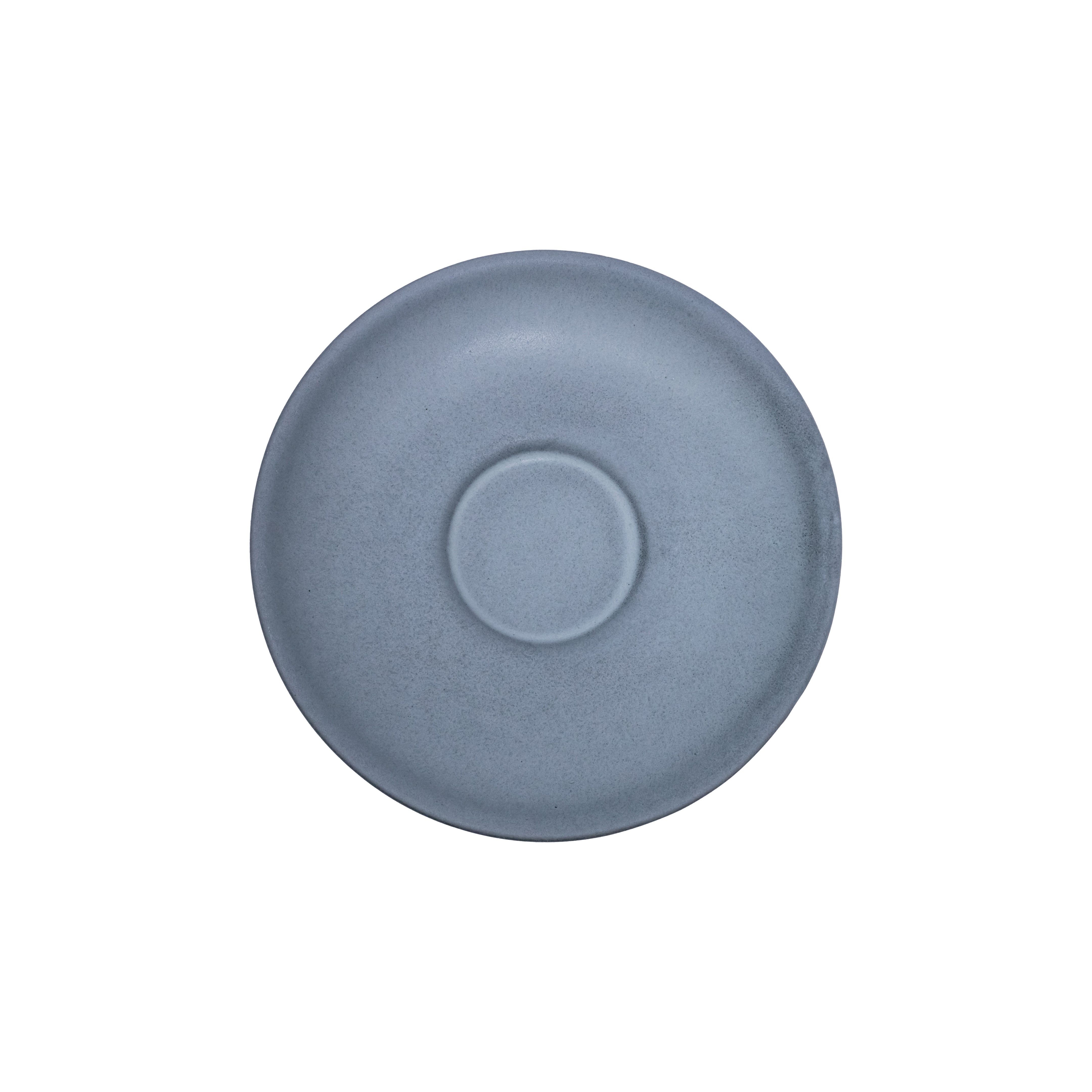 PLATO PARA TAZA CAPUCHINO GRIS DENALI MATE - Mexican handcrafted product