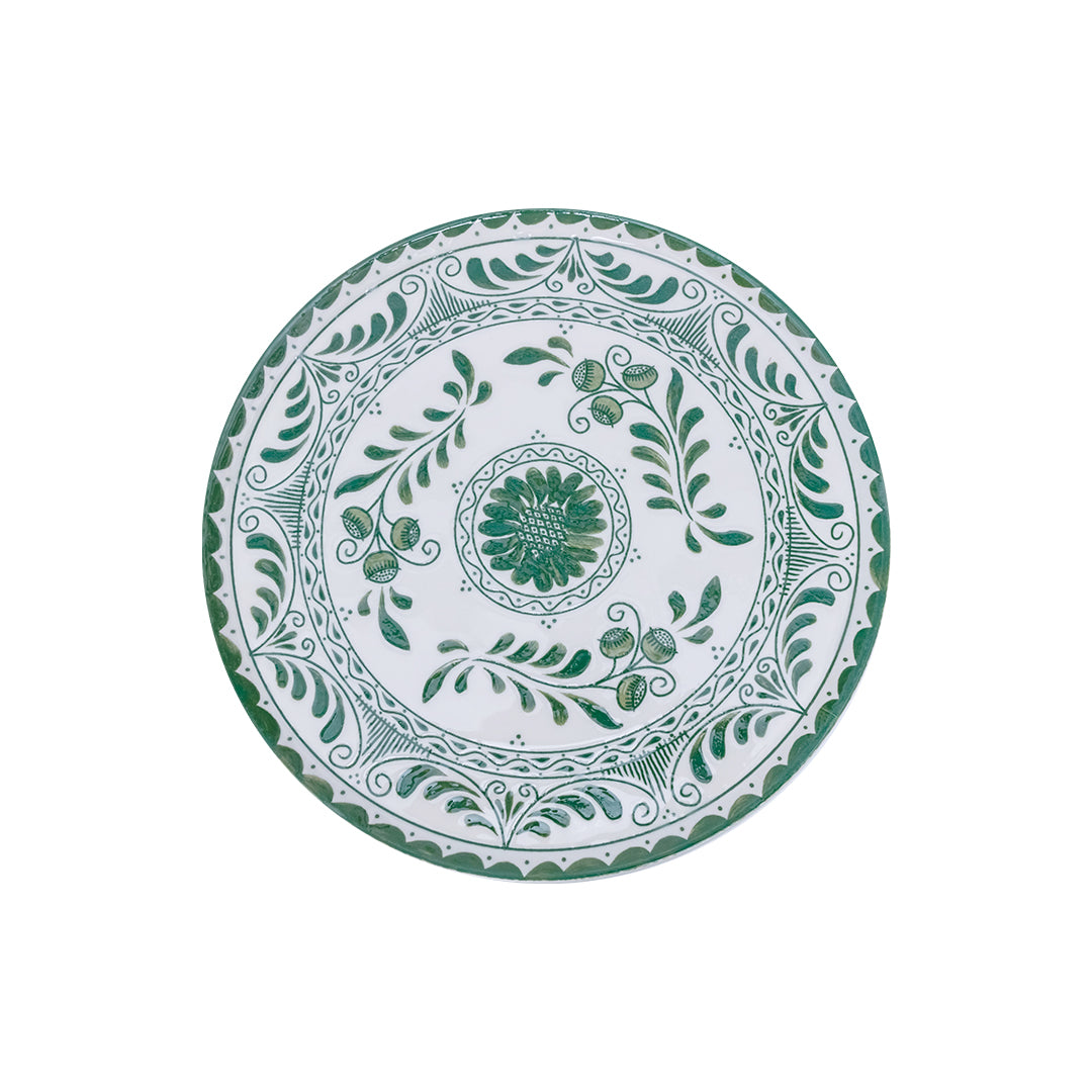 PLATO TRINCHE 19 PLANA TALAVERA WILLOW GREEN 2.0 - Mexican handcrafted product