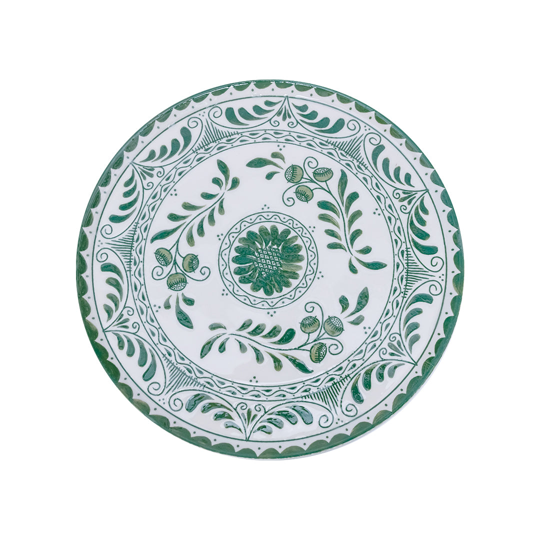 PLATO TRINCHE 23 PLANA TALAVERA WILLOW GREEN 2.0 - Mexican handcrafted product