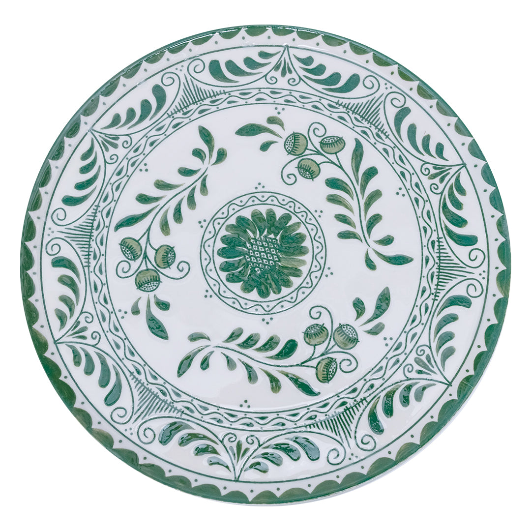 PLATO TRINCHE 32 PLANA TALAVERA WILLOW GREEN 2.0 - Mexican handcrafted product