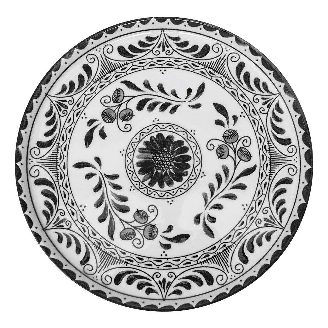 PLATO TRINCHE 32 PLANA TALAVERA NEGRO 2.0 - Mexican handcrafted product