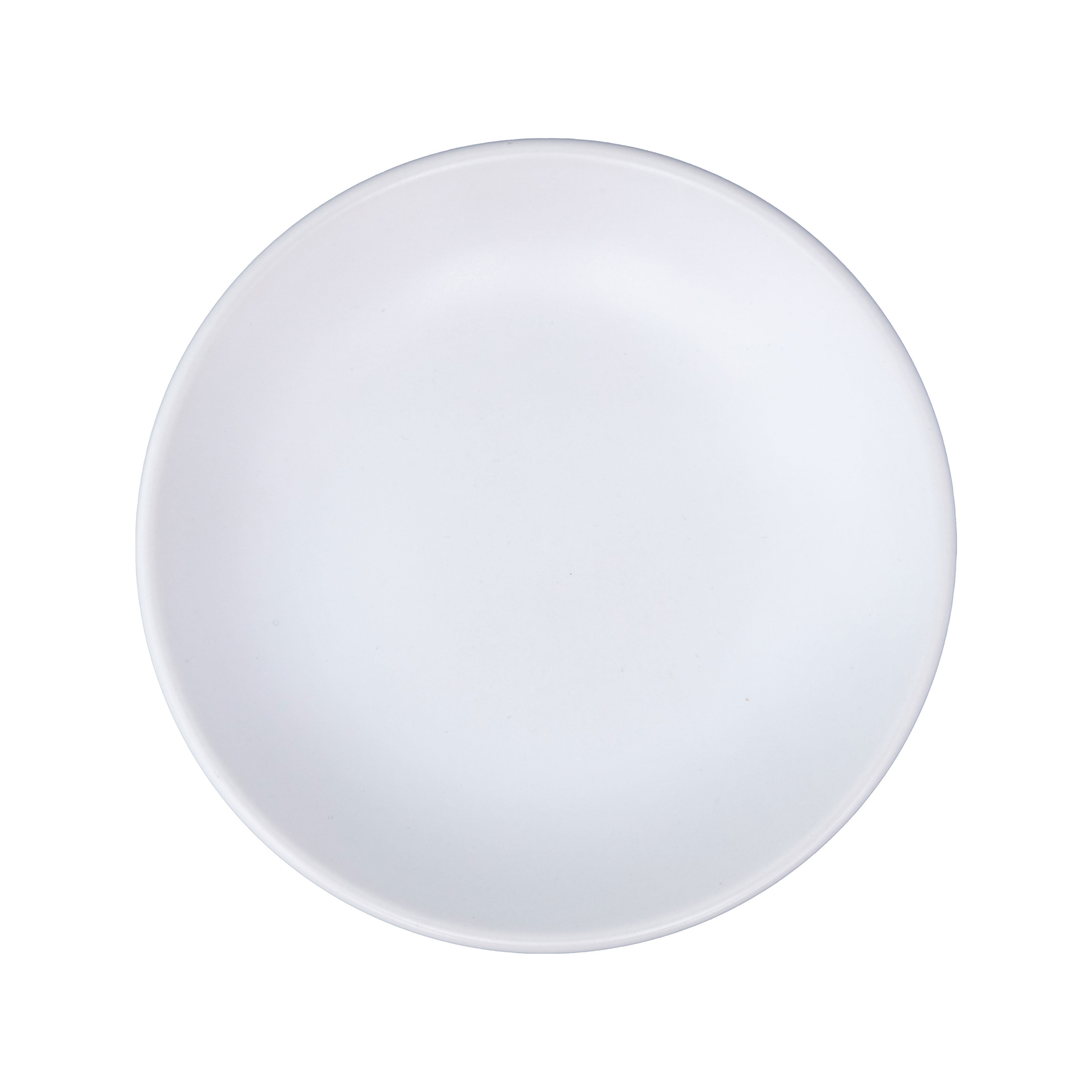 PLATO TRINCHE 23 CM CHENA BLANCO MATE