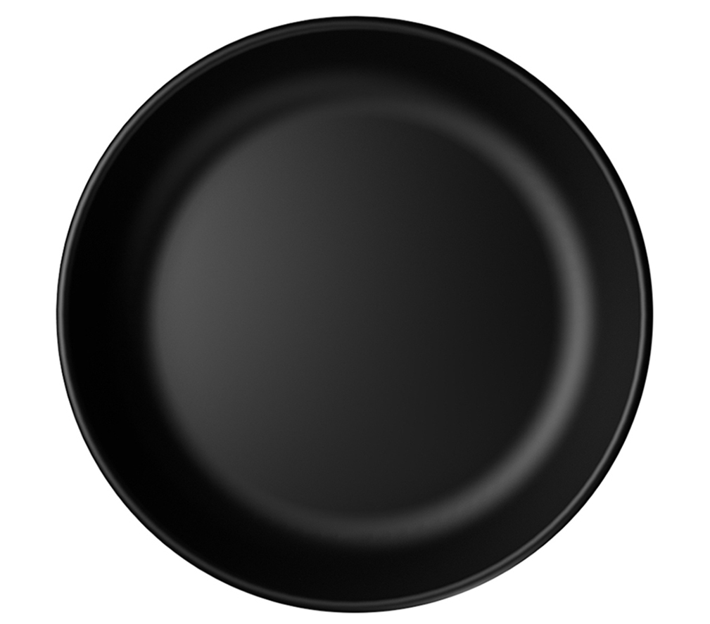 PLATO HONDO ENSENADA 27 CM NEGRO MATE
