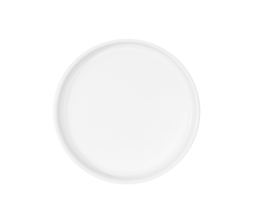 PLATO TRINCHE 15 CM MEDITERRÁNEO BLANCO MATE - Mexican handcrafted product