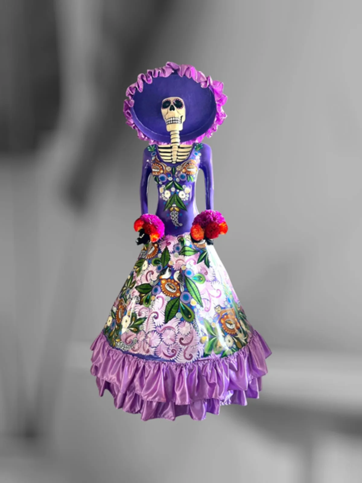 Catrina Tradicional Catrina T Pintura Vip - Mexican handcrafted product
