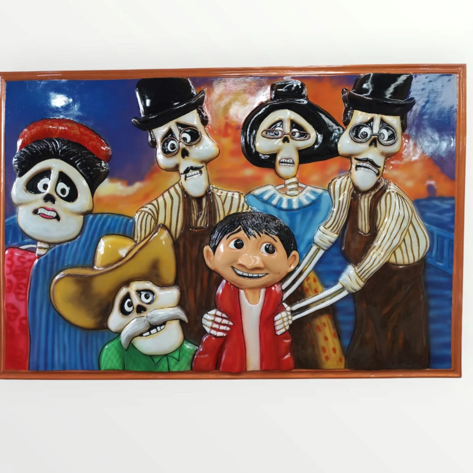 Retrato Familia Coco - Mexican handcrafted product