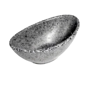 Salsero ovalado 4IN Melamina gris linea premium