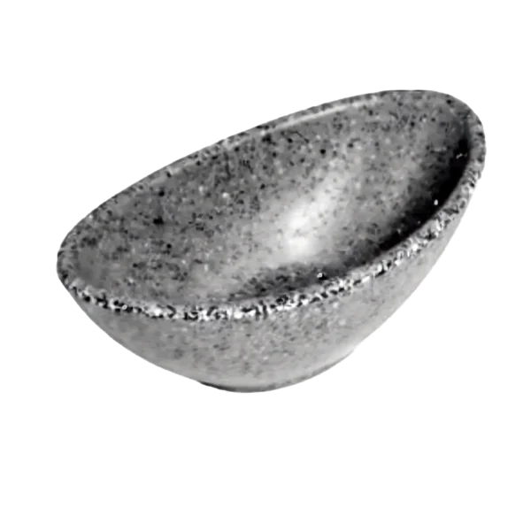 Salsero ovalado 4IN Melamina gris linea premium
